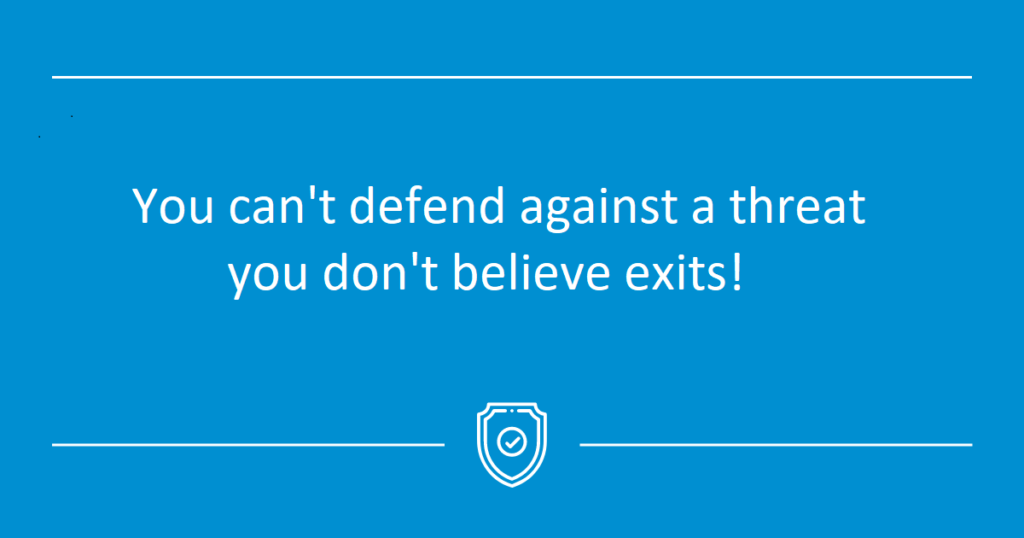You cant defend what you don't belief exits